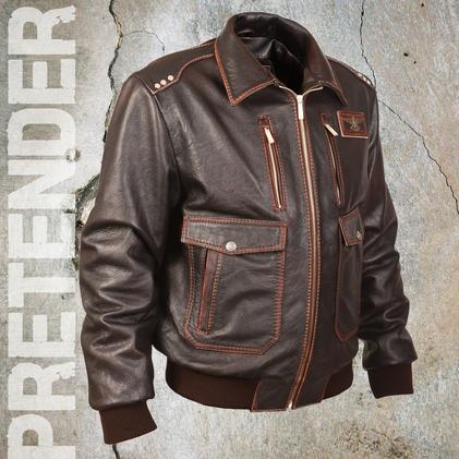 Кожаная куртка Hawk Vintage с азрографией